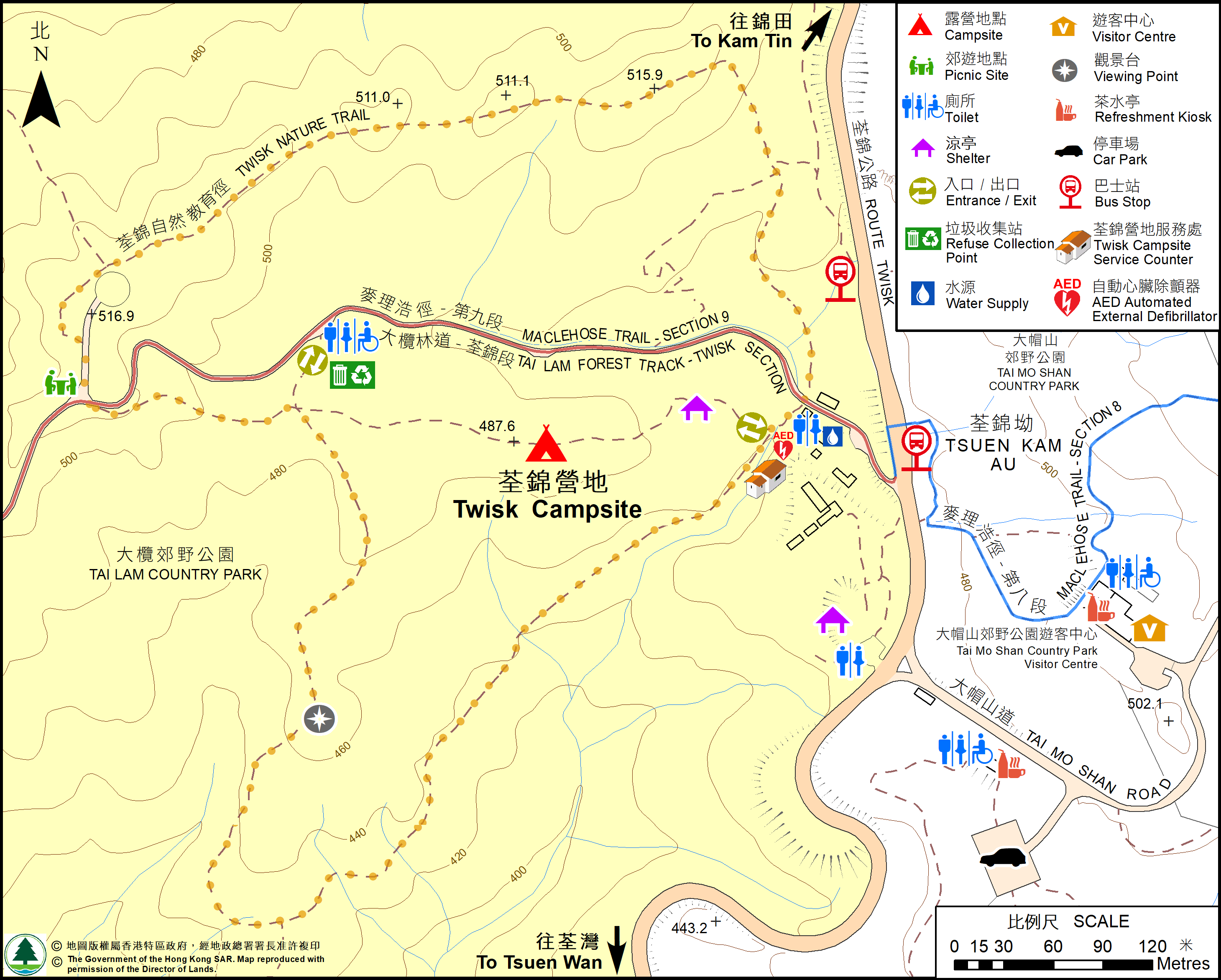Twisk Campsite map