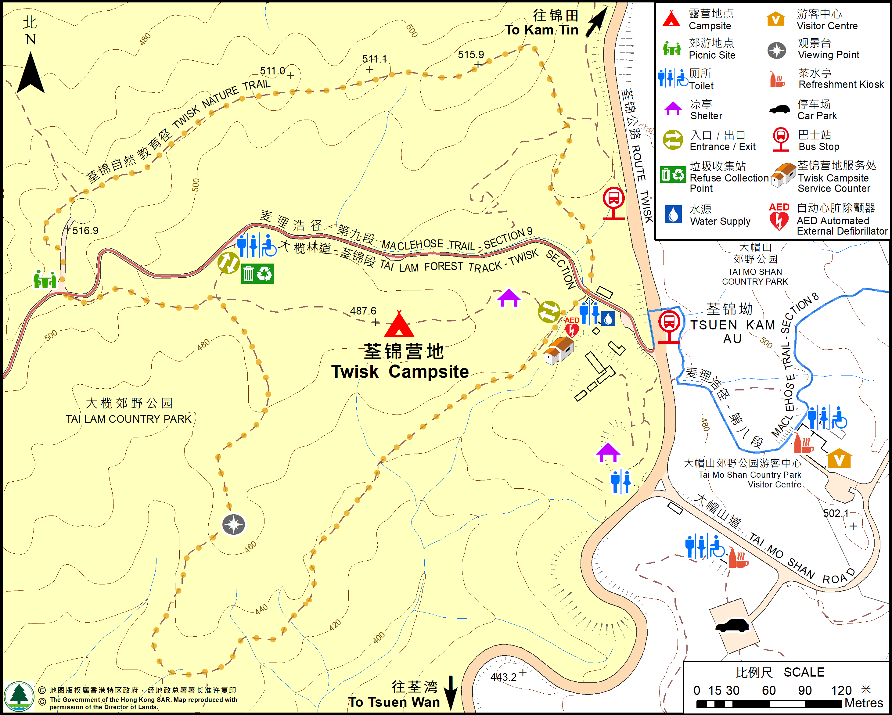 荃锦营地地图